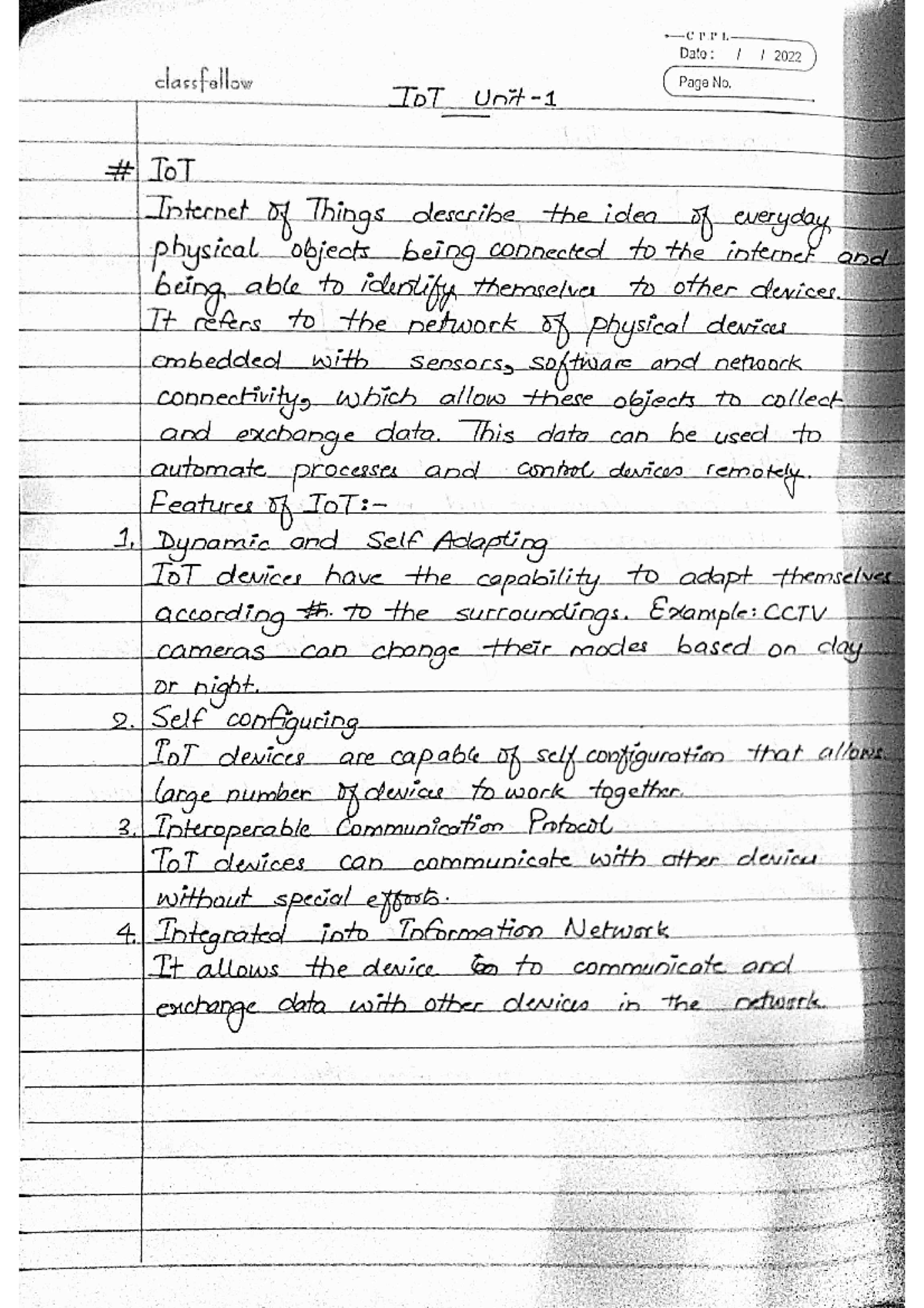 IoT Notes by Nayanika - 5. Environmental Sustainability: IoT devices ...