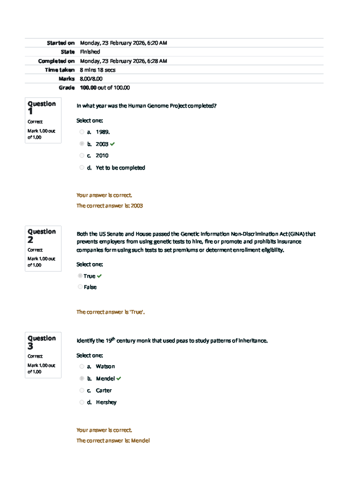 Self-Quiz Unit 4 Review: Genetics and Ethical Considerations - Studocu