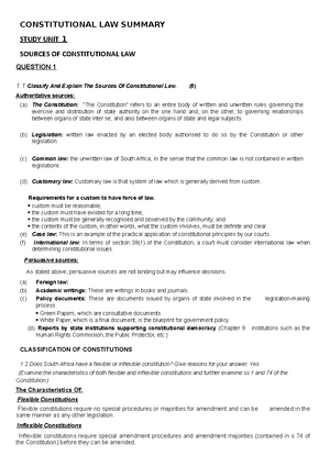 ILW 1036 introduction to law - Summary STUDY UNIT 1 What is KEY ...