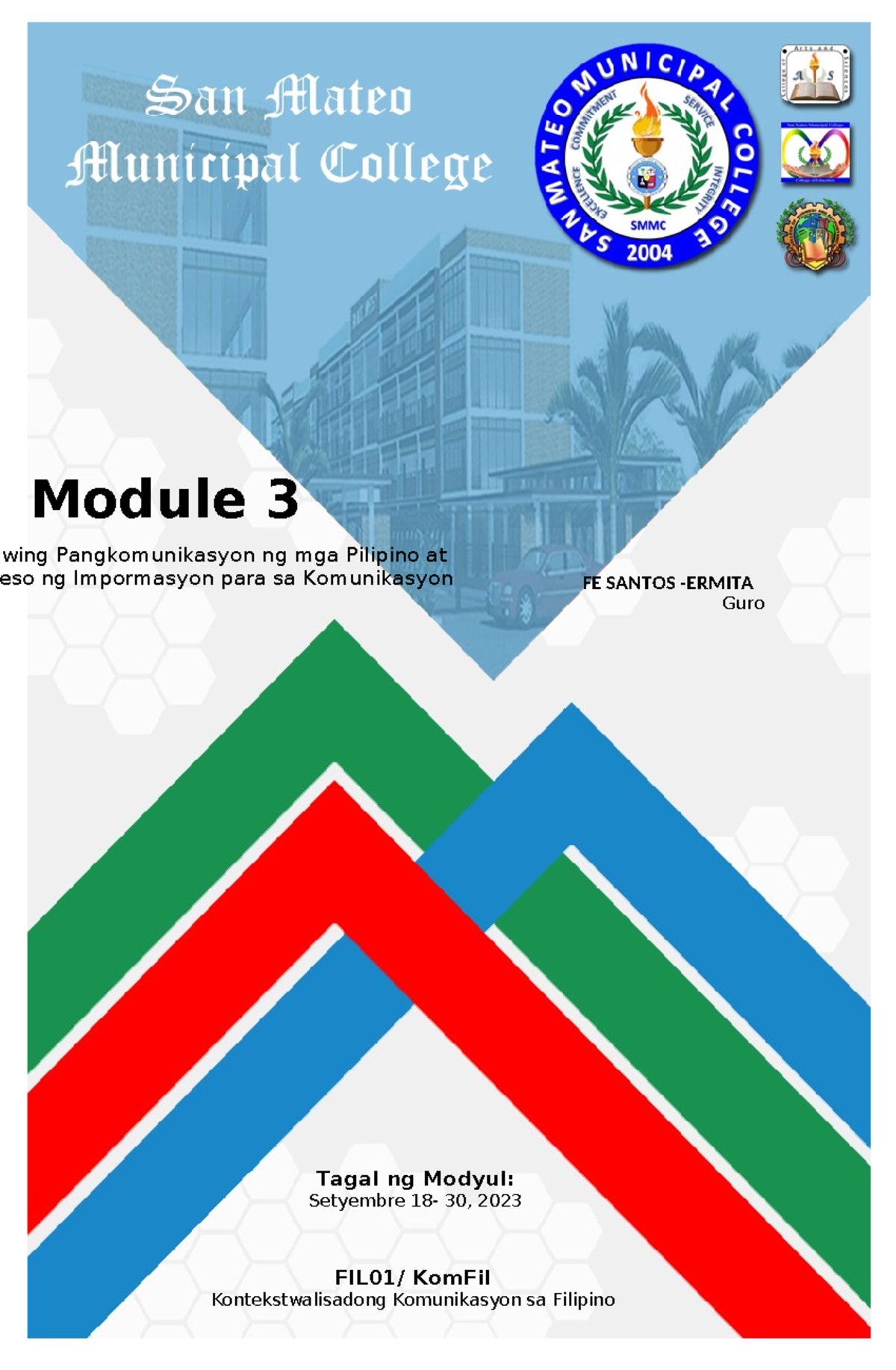 KomFil Modyul 3: Mga Gawing Pangkomunikasyon ng mga Pilipino - Studocu
