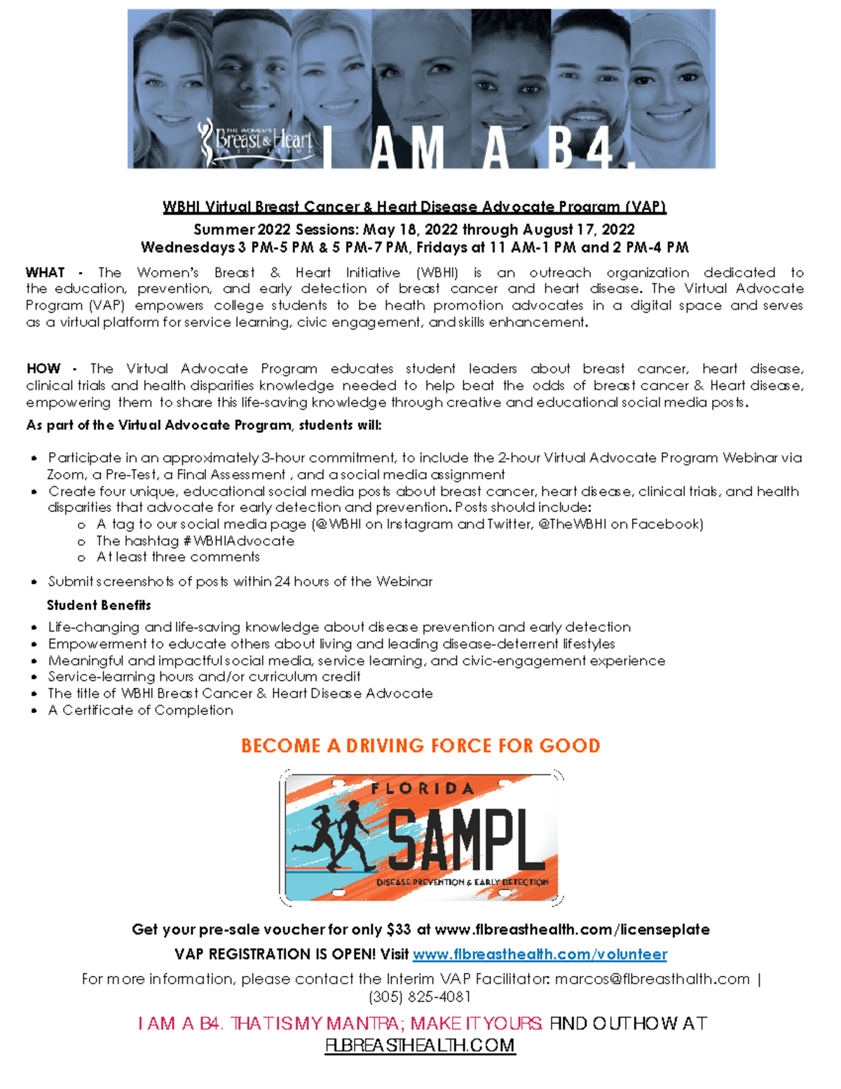 WBHI VAP Summer 2022: Empowering Future Health Advocates - Studocu