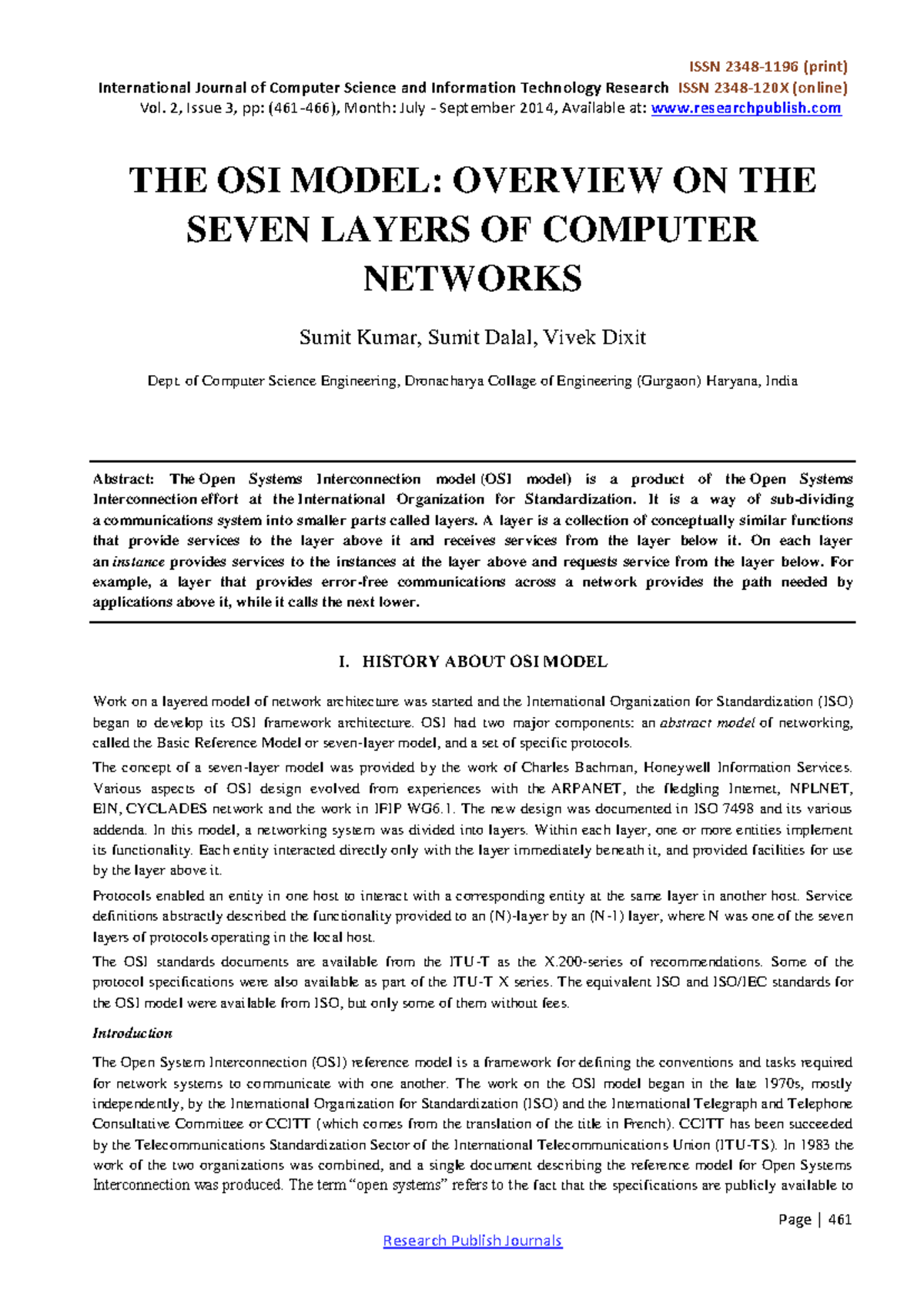 THE OSI Model: Overview of the 7 Layers in Networking - 607 - Studocu