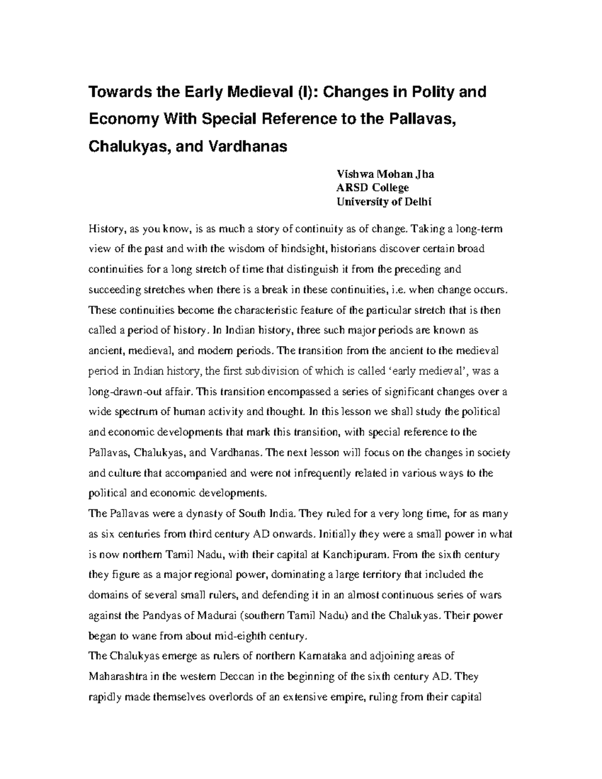 Medieval india history - Towards the Early Medieval (I): Changes in ...