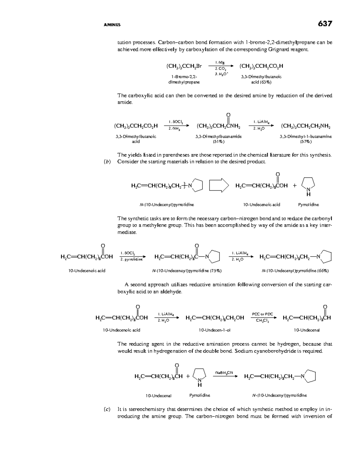 Organic Chemistry 637: Amines Synthesis and Bond Formation Techniques ...
