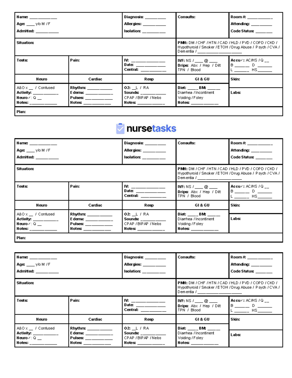 Mini SBAR Report: Patient Assessment & Care Plan - Studocu