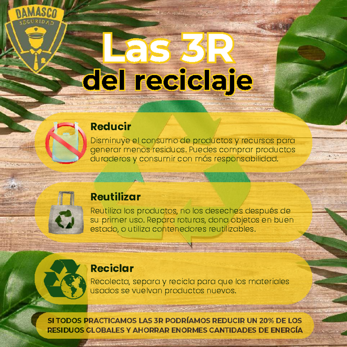 3 R del reciclaje - SGA - LLas 3Ras 3 R deldel reciclaje reciclaje ...