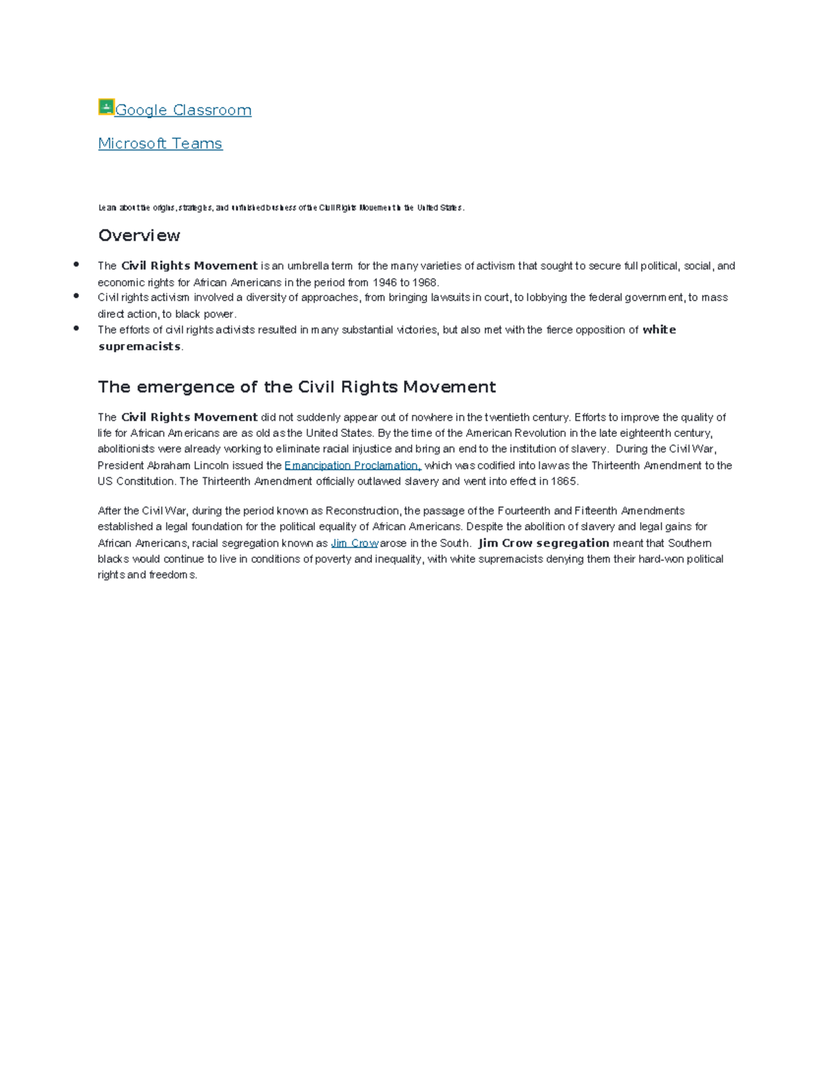 Civil Rights Movement Overview: Origins, Strategies & Ongoing Struggles ...