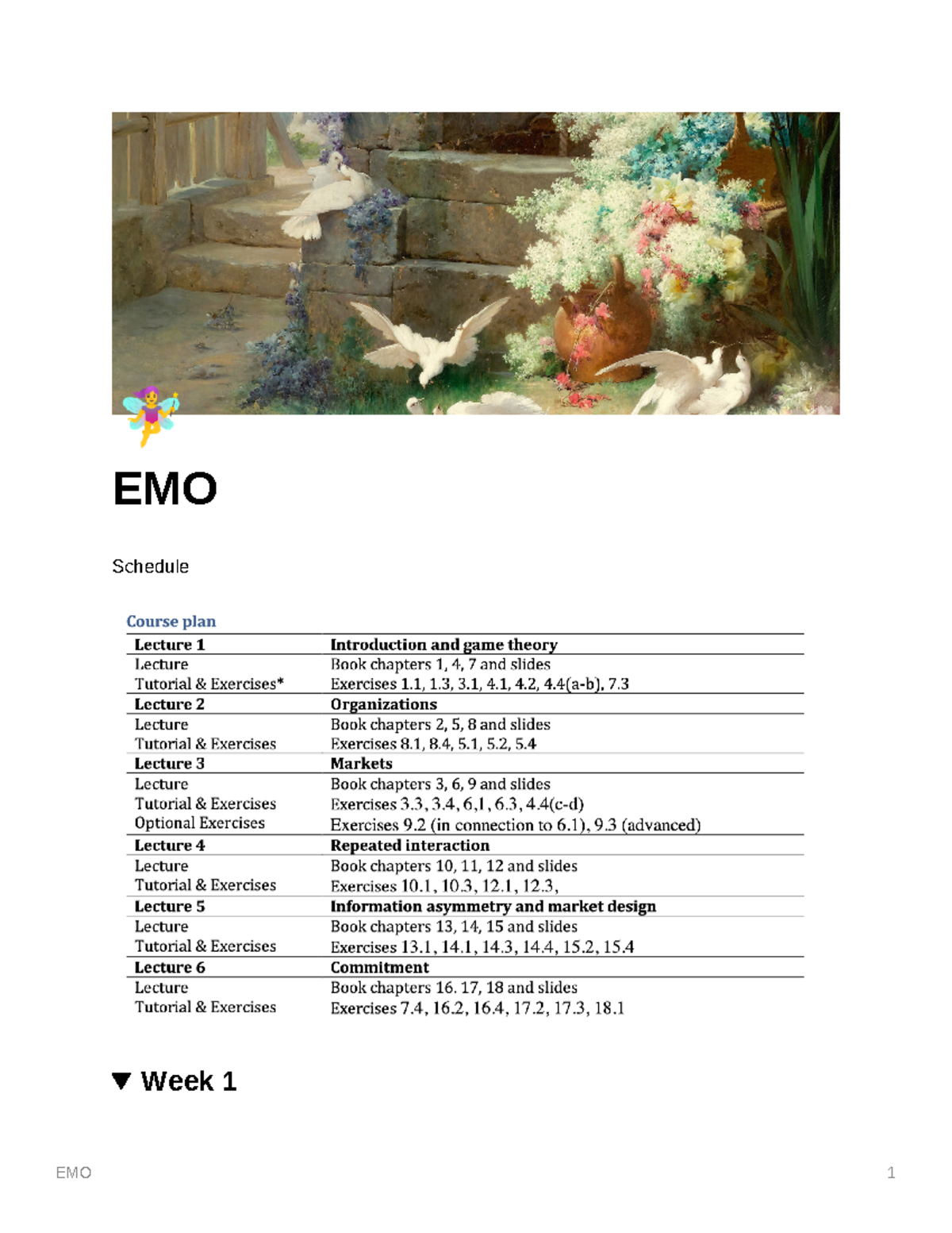 49254565-2334-412c-8981-2ed5e4535006 EMO - EMO Schedule Week 1 pre ...