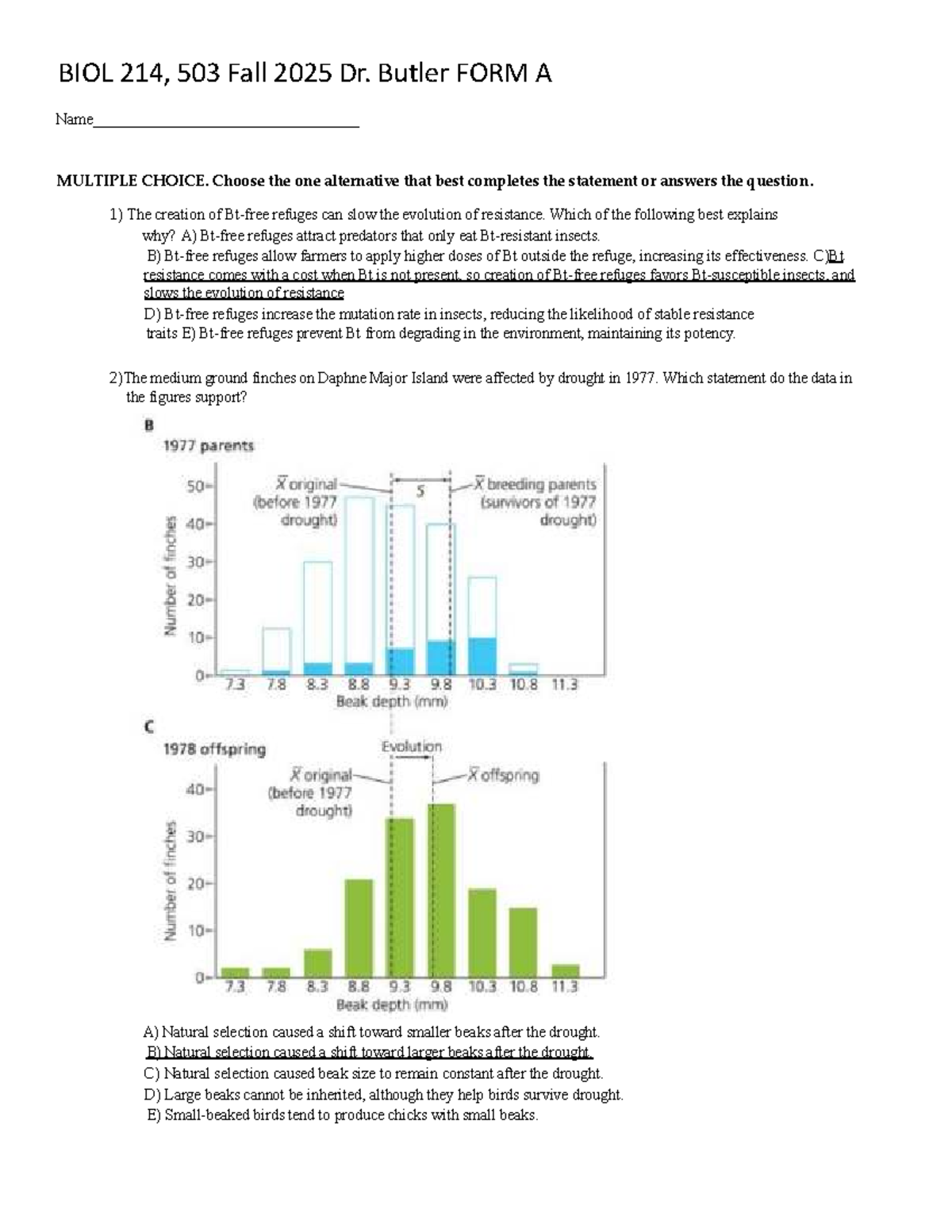 BIOL 214 Exam 3A Study Guide - Fall 2025 - Studocu