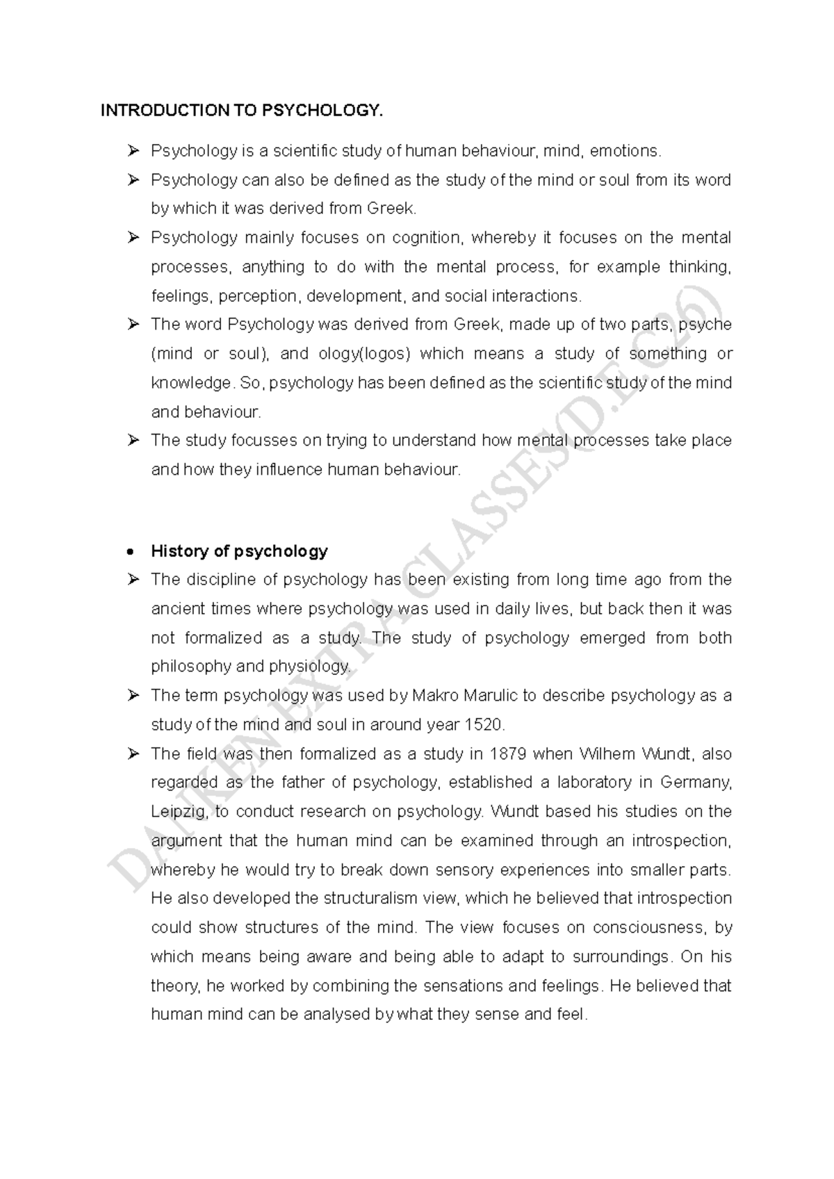 PSY 101: Introduction to Psychology - Key Concepts and Perspectives ...