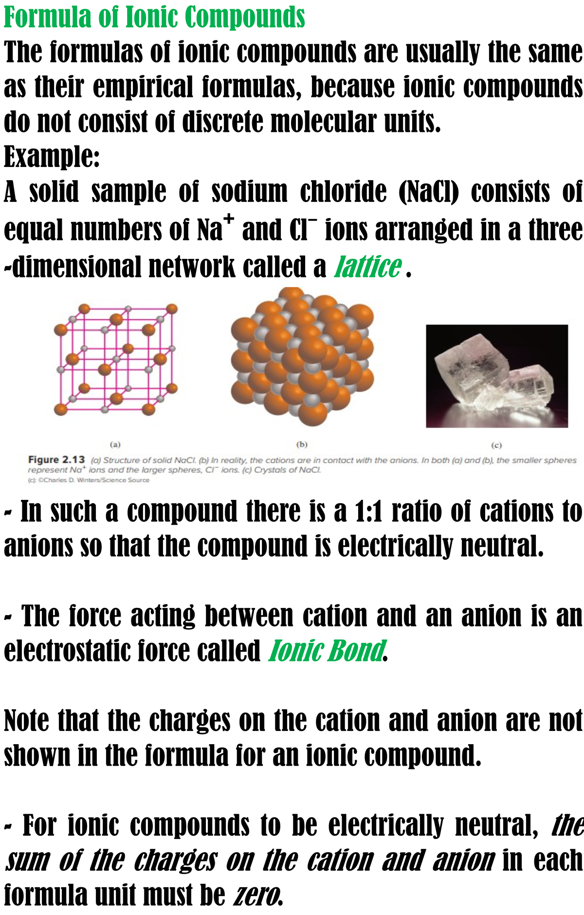 Writing Chemical Formulas & Naming Ionic Compounds (CHEM101) - Studocu