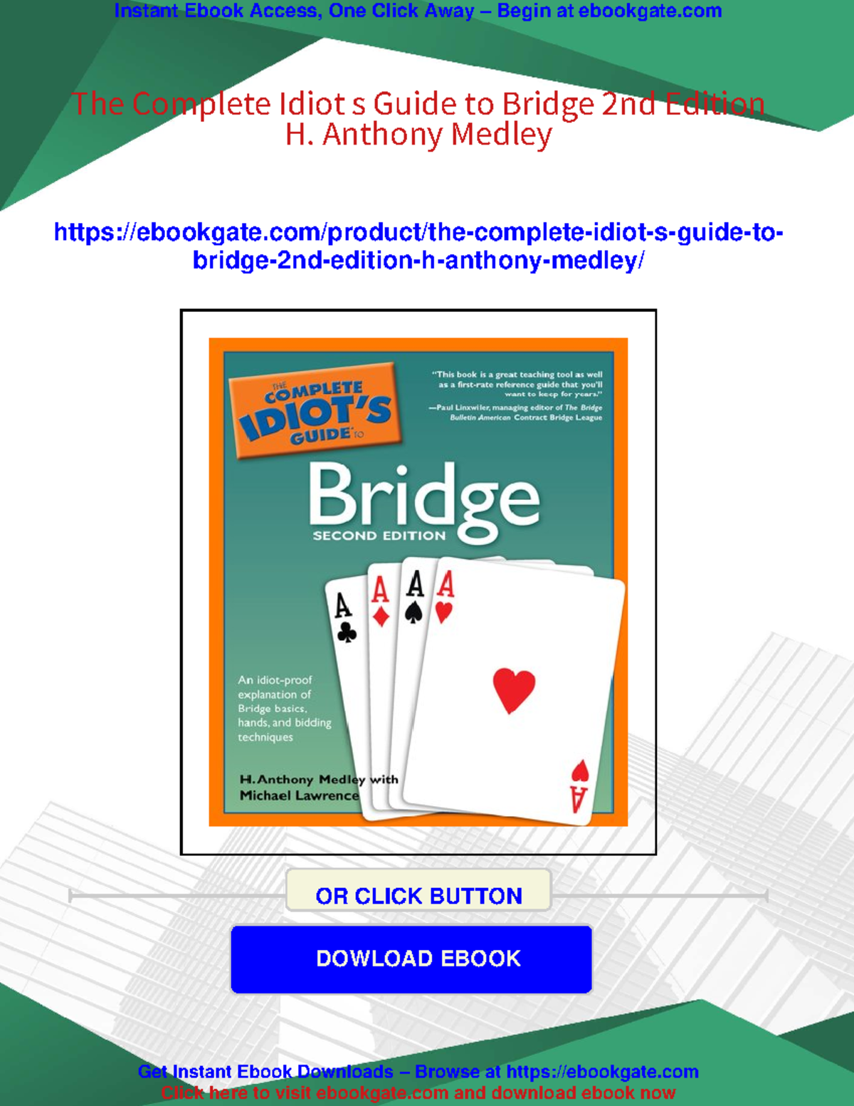 Bridge Basics and Strategies: The Complete Guide, 2nd Edition - Studocu