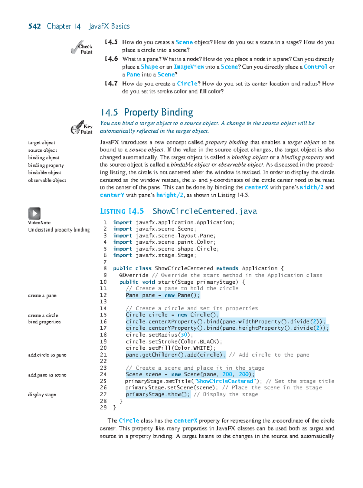 JavaFX Basics Notes - Chapter 14 (CS542) - Studocu