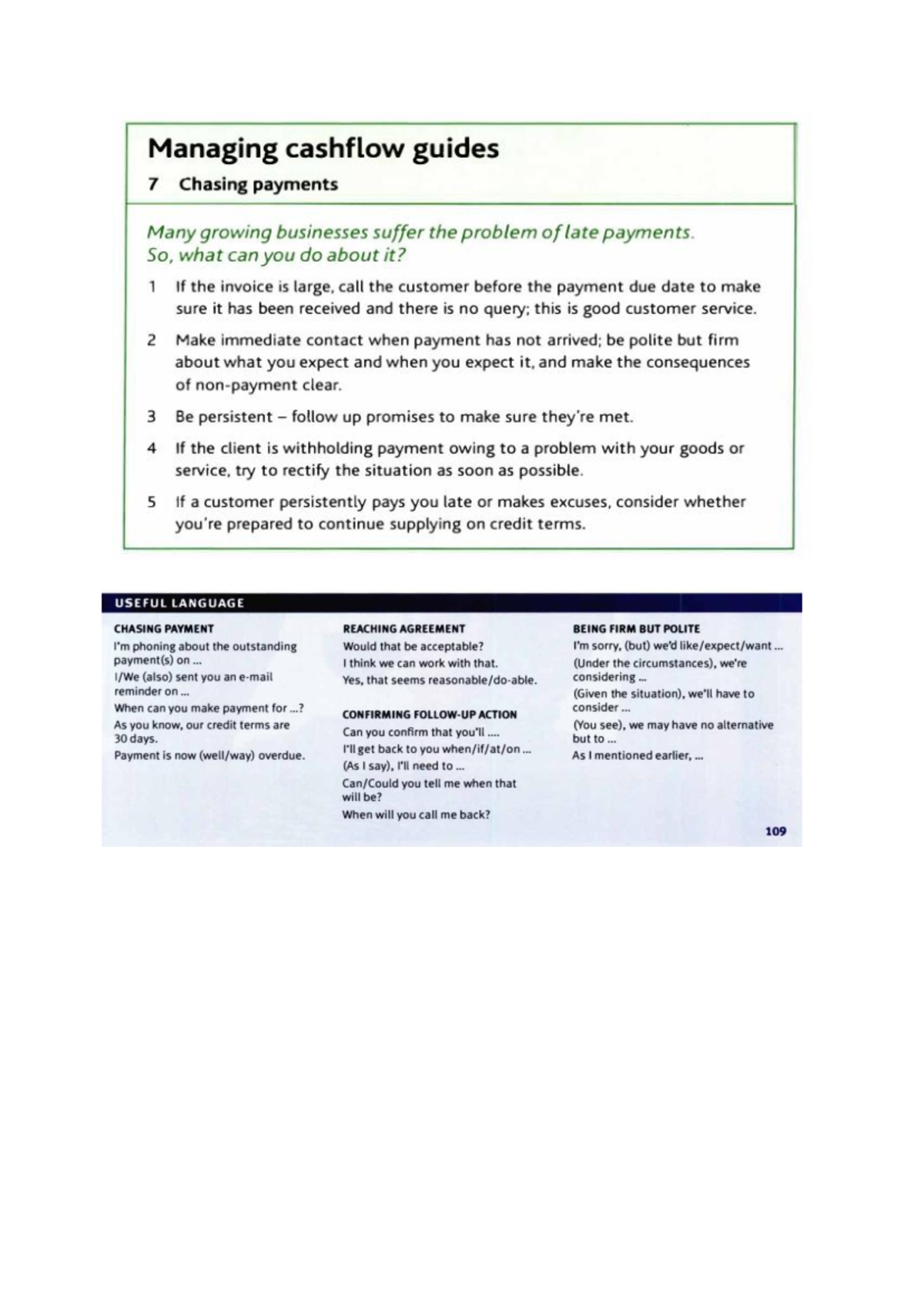 Managing Cashflow: Tips for Chasing Payments (FIN 101) - Studocu