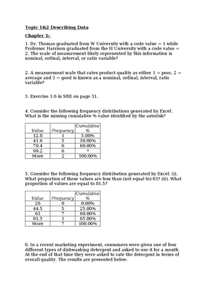 Statistical Formula Sheet for Course Code: STAT101 - Studocu