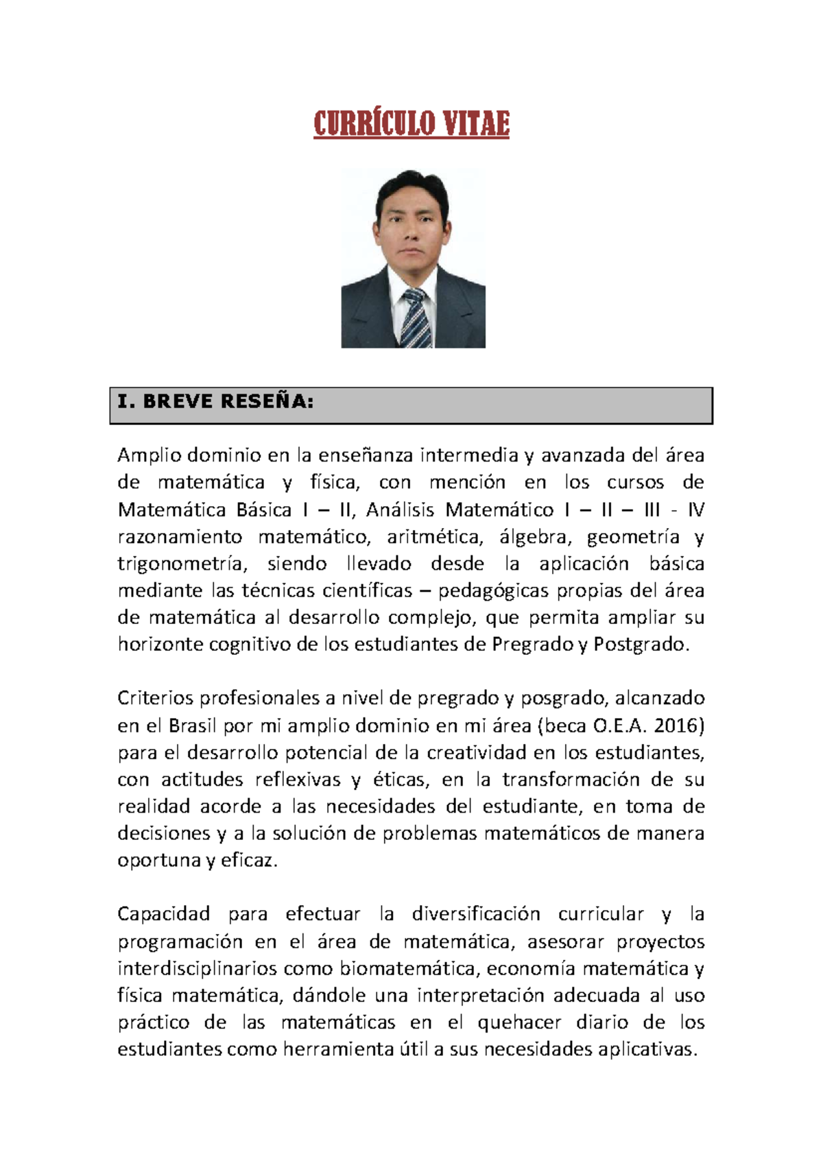 Currículum Vitae de Roy Rimberti Rodríguez Trujillo - UNI - Document Preview