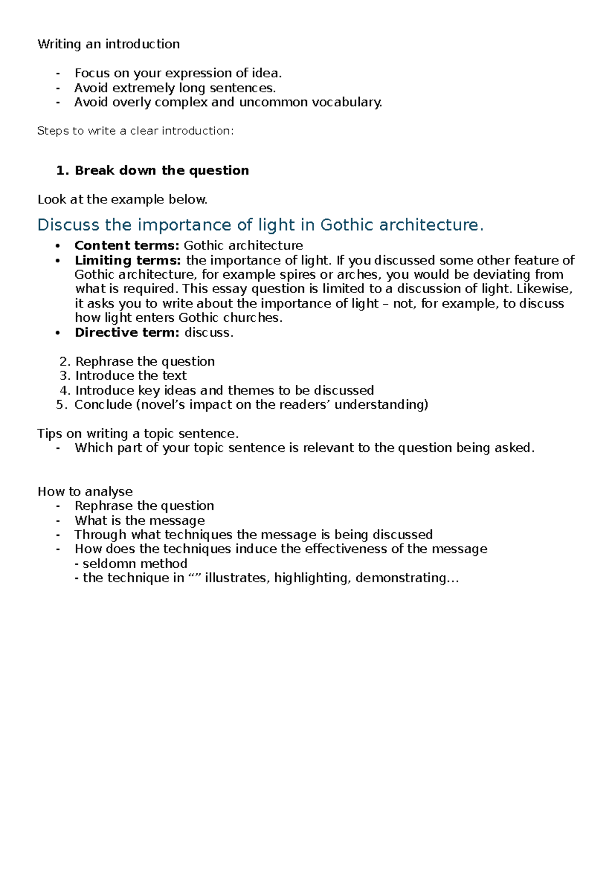 ENG101: Writing Effective Introductions for Essays on Human Experience ...
