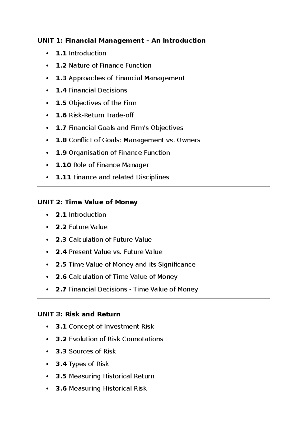 MMPC 14 FM - Comprehensive Overview of Financial Management Concepts ...