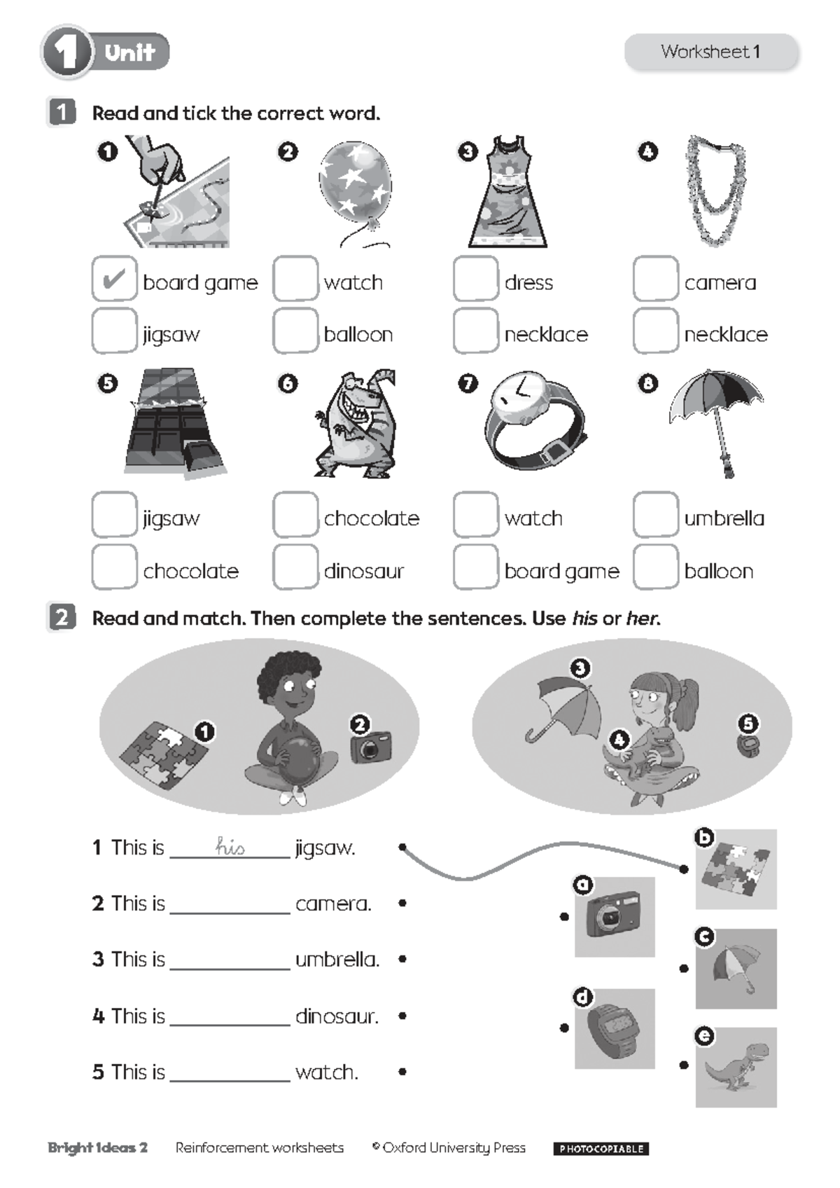 Bright Ideas 2 Unit 1 Revision Worksheet - Studocu