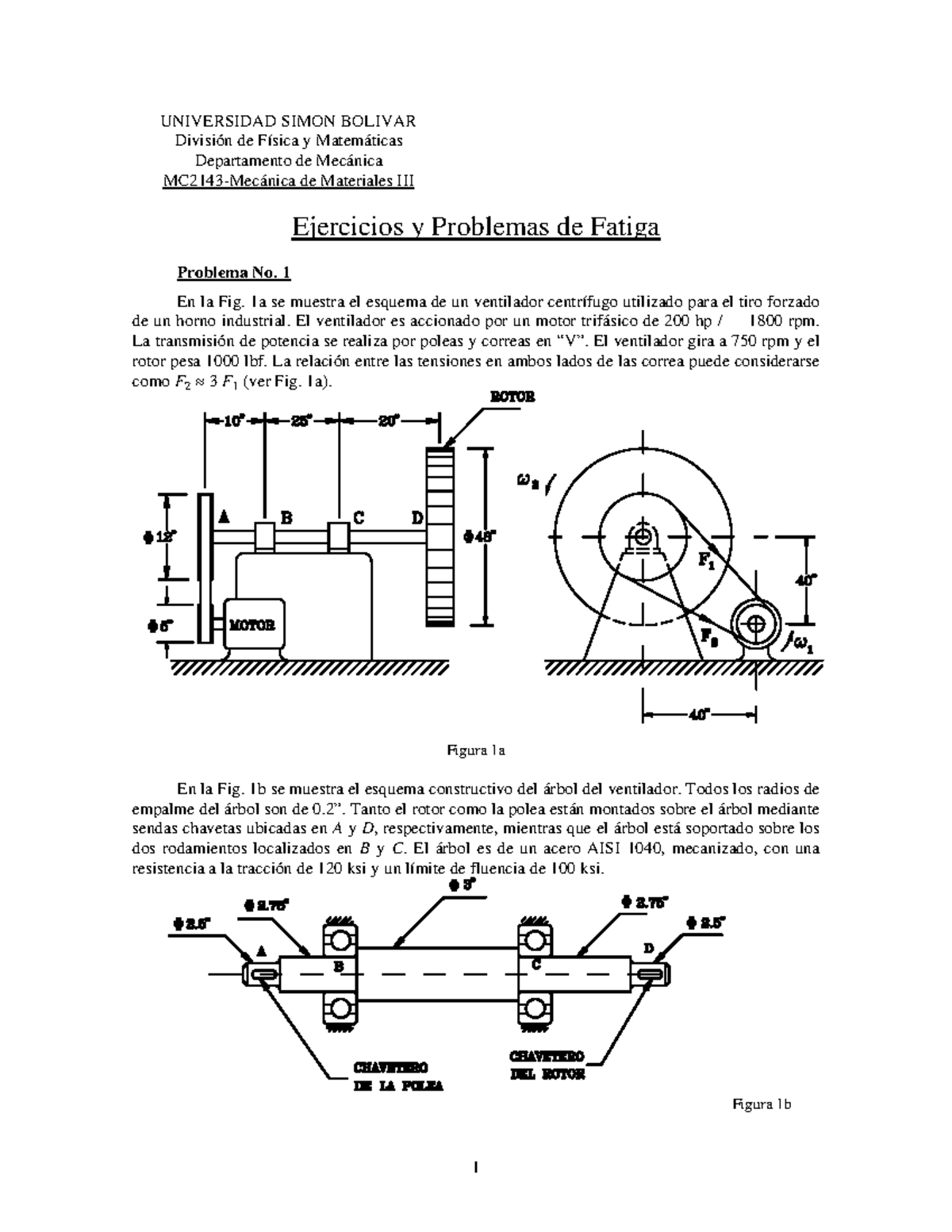 Ejercicios y Problemas de Fatiga en MC2143-Mecánica de Materiales III ...
