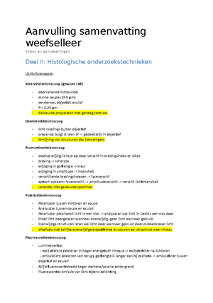 [Solved] Wat is een endosoom - Celbiologie en algemene weefselleer ...