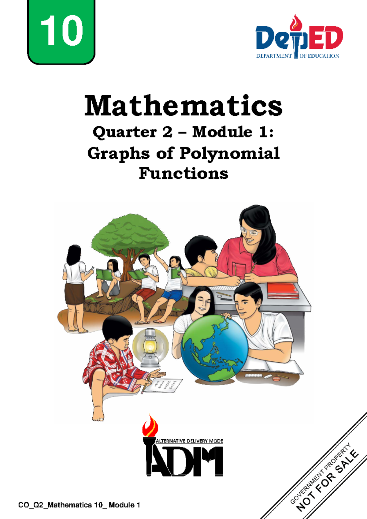 CO_Q2_Mathematics 10: Graphs of Polynomial Functions Module 1 - Studocu