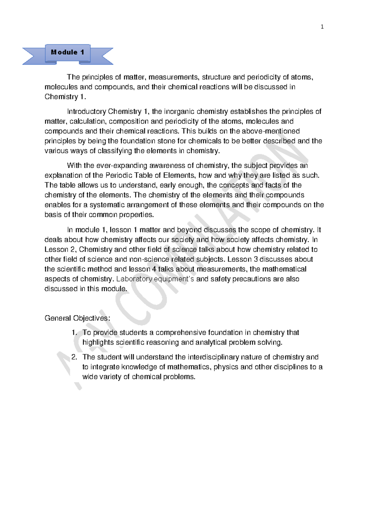 Introductory Inorganic Chemistry 1: Principles of Matter and ...