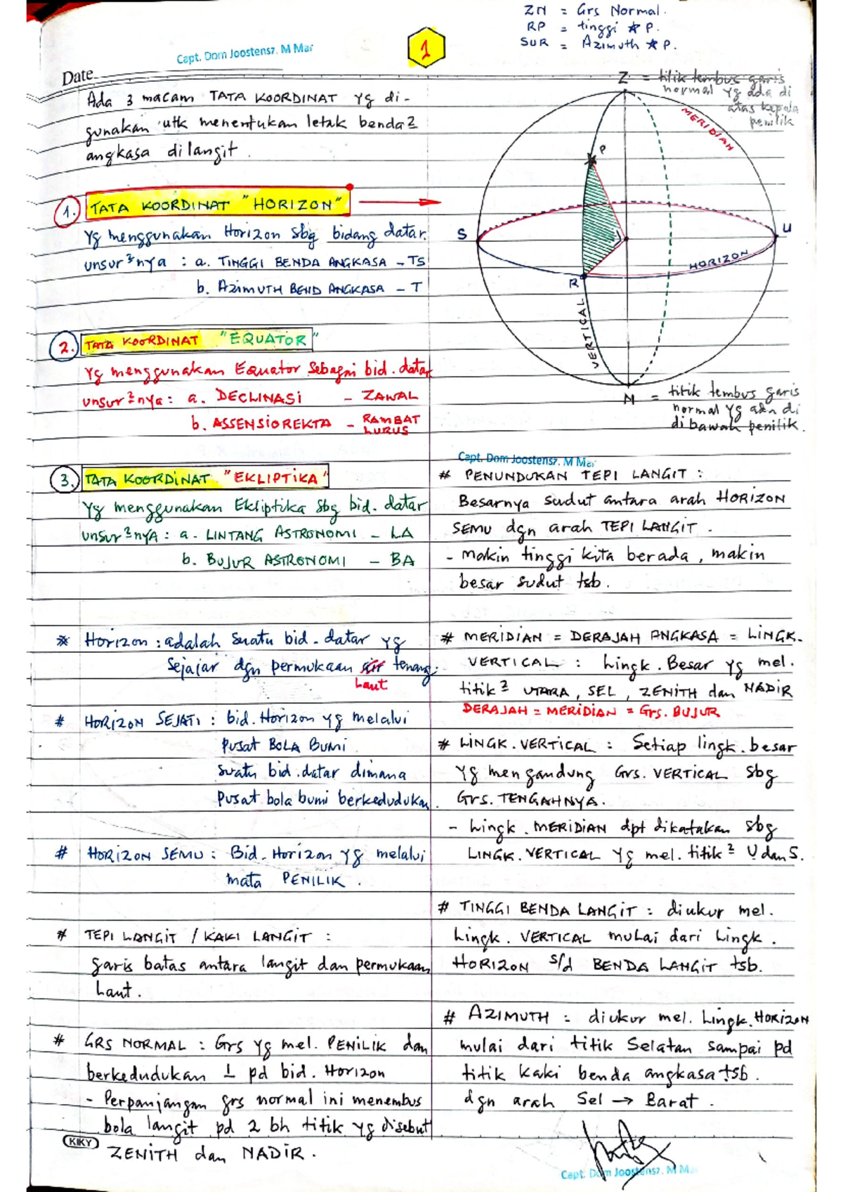 Astronomi 1 - Overview and Key Concepts for Exam Prep - Studocu