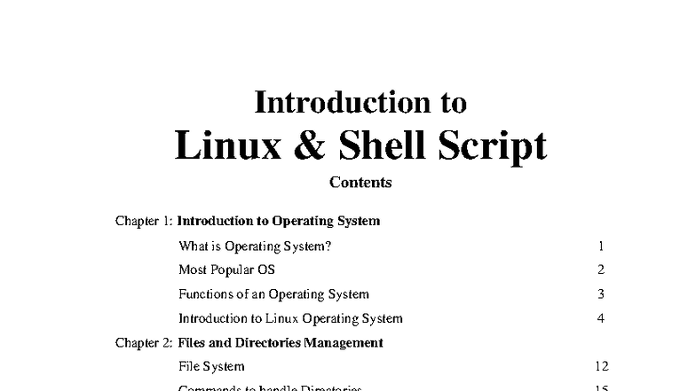 Linux Notes: A Comprehensive Guide to Shell Scripting and OS Management ...