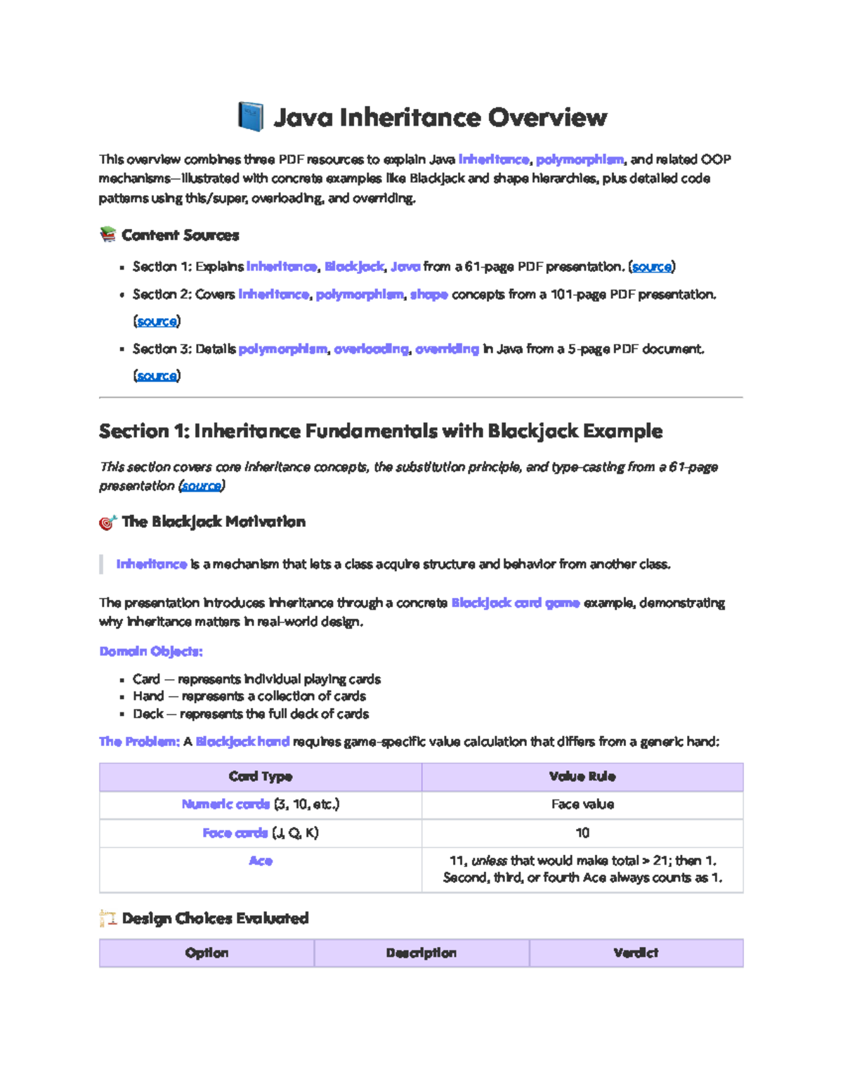 Java Inheritance & Polymorphism Overview: Concepts & Examples - Studocu