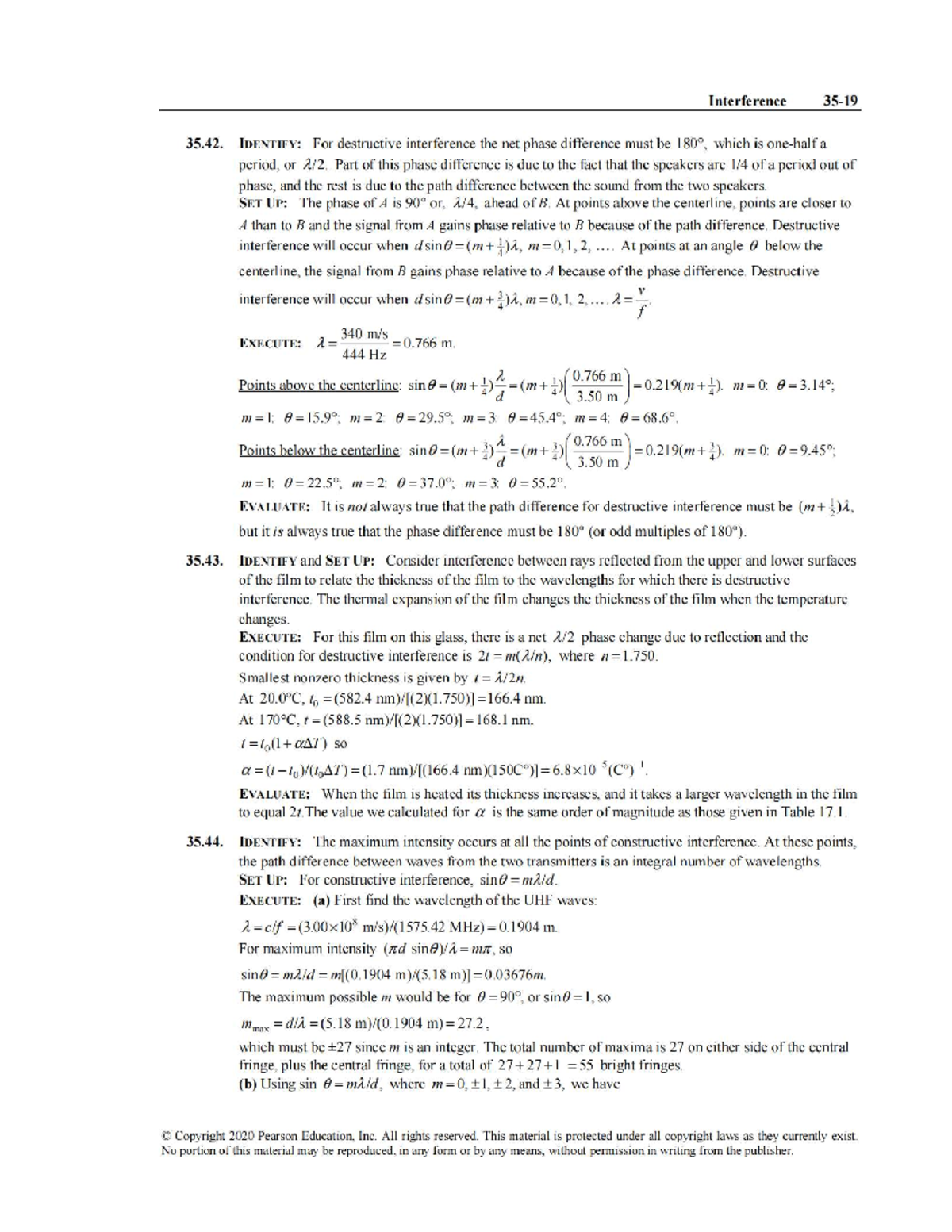 University Physics (PHYS 35.42) - Interference Concepts and ...