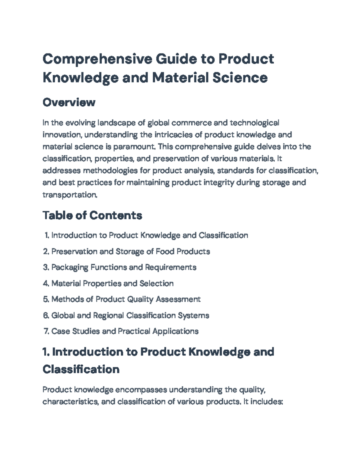 Product Knowledge & Material Science Guide (Final Exam) - Studocu