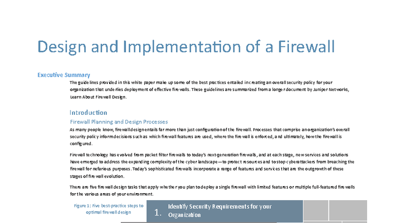 Firewall Project: Best Practices for Effective Design and ...