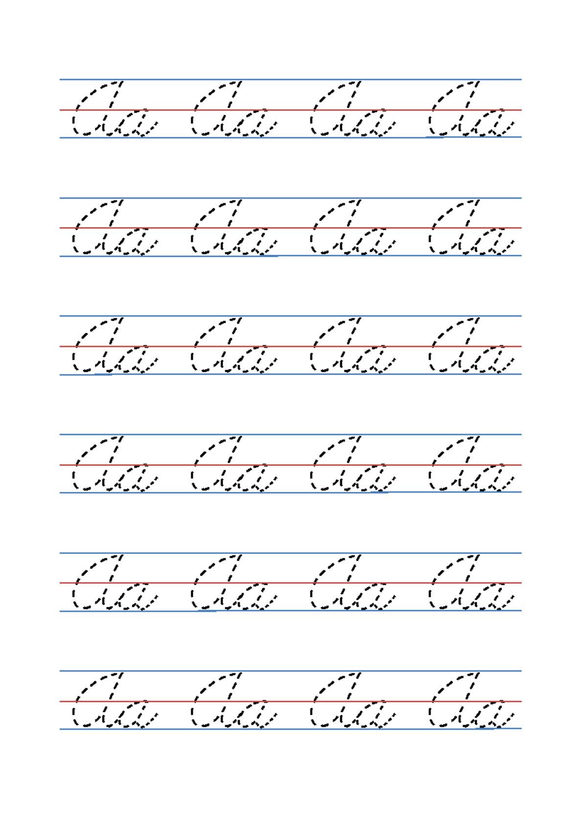 Tracing Cursive Letters - 420760820 Study Guide - Studocu