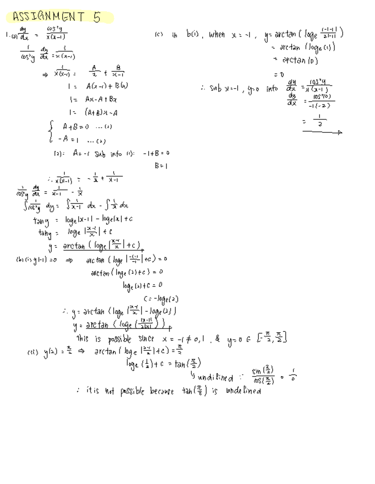 Assignment 5 - Calculus Concepts and Functions Analysis - Studocu
