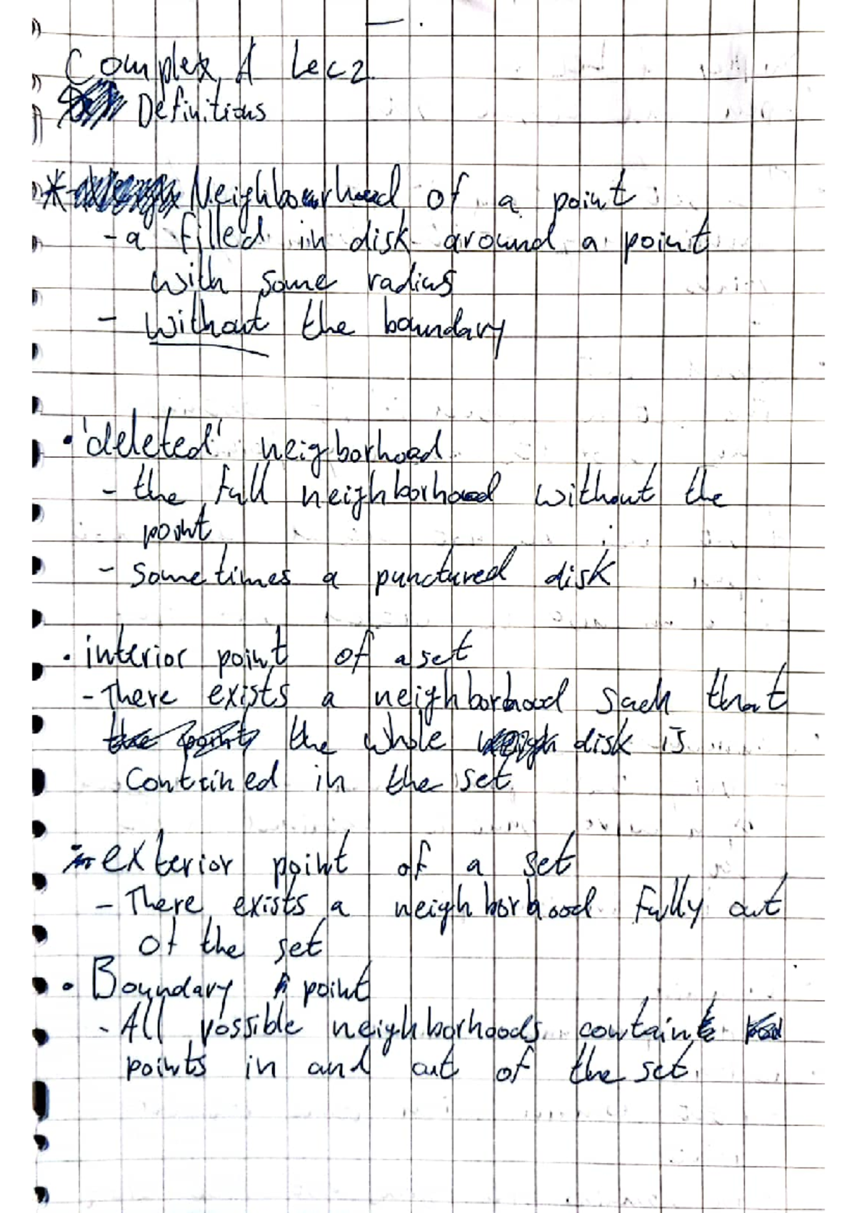 Complex Analysis Notes - Lecture T/M 3 - Studeersnel