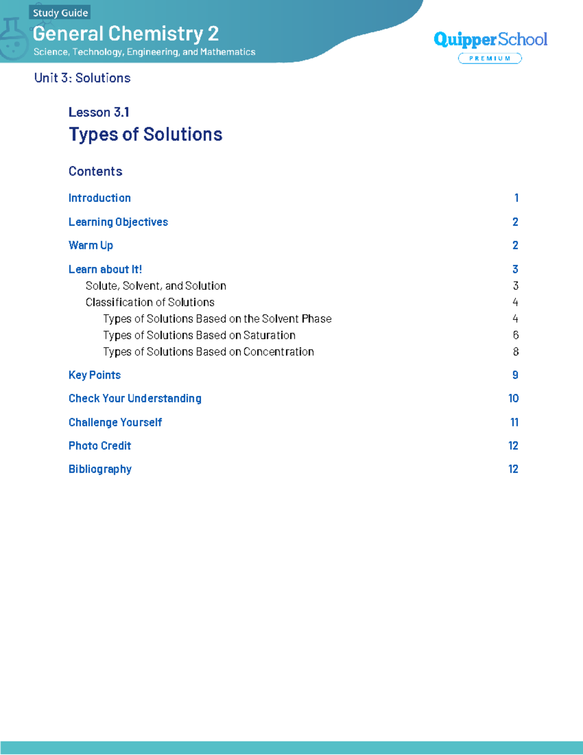1 Types of solution - Chem lesson - Types of Solutions Lesson 3 ...