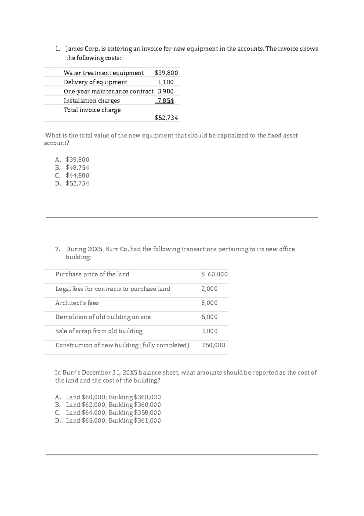Tangible Asset Accounting - Depreciation & Impairment Analysis - Studocu