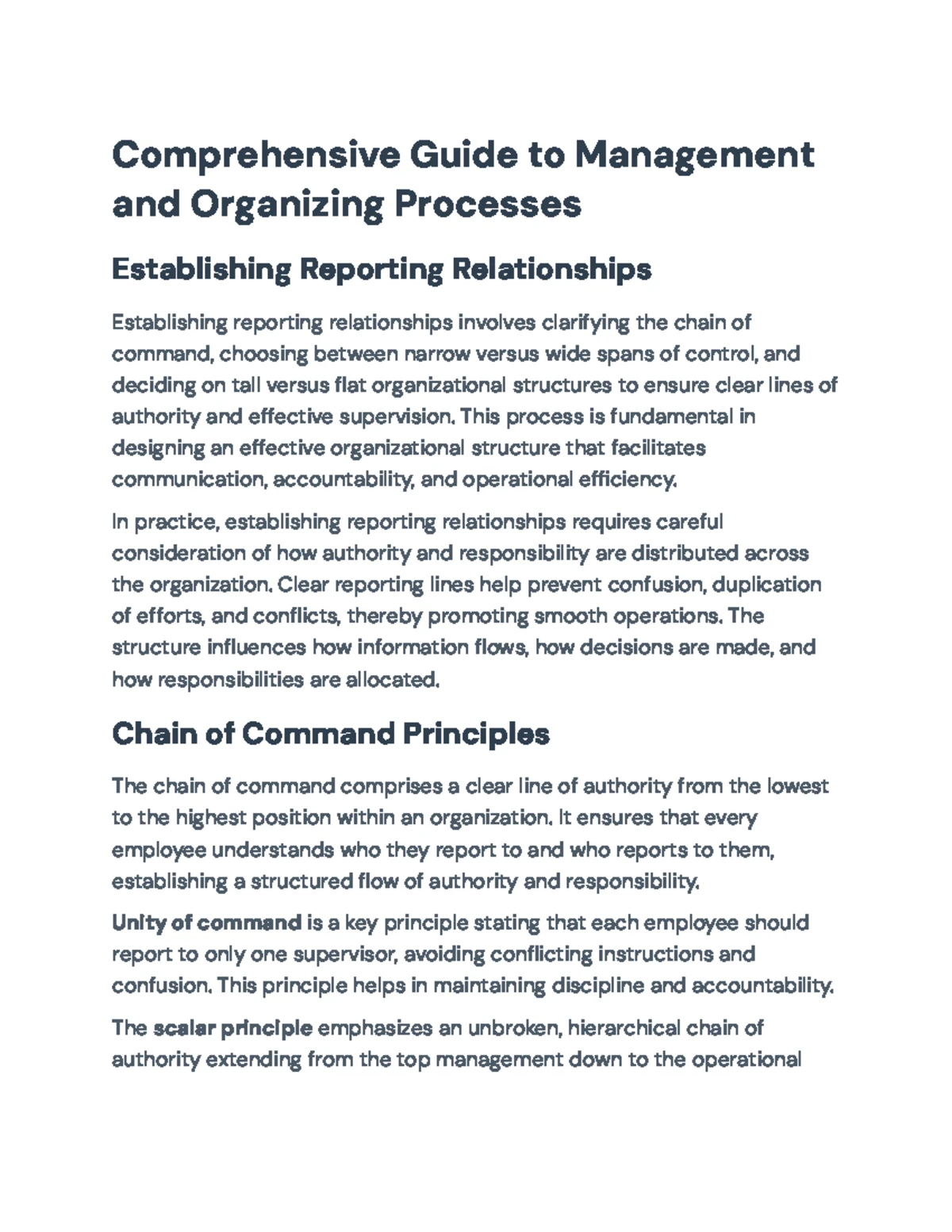 Comprehensive Guide to Management Control Processes (MGT 301) - Studocu