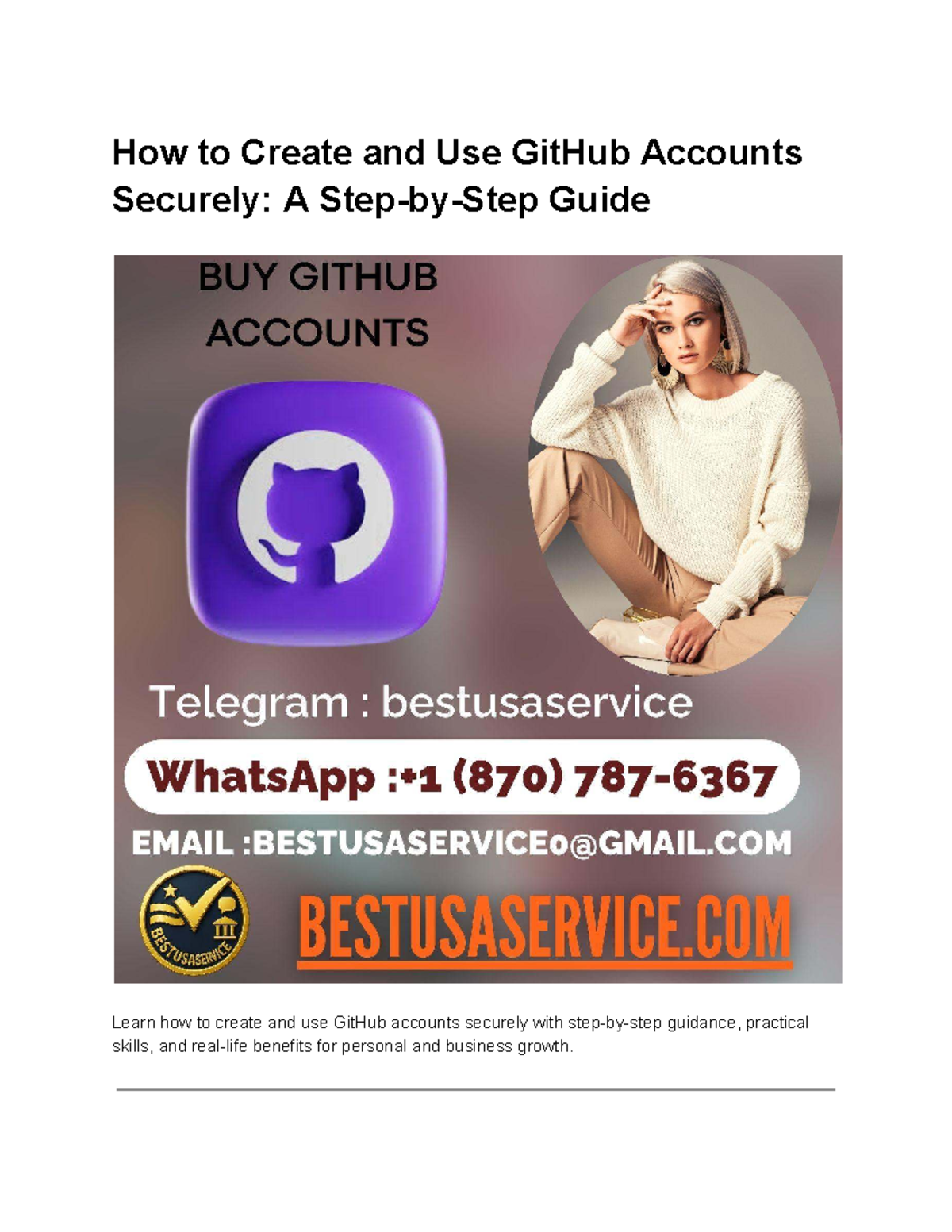 How to Create and Use GitHub Accounts Securely: A 2026 Guide - Studocu