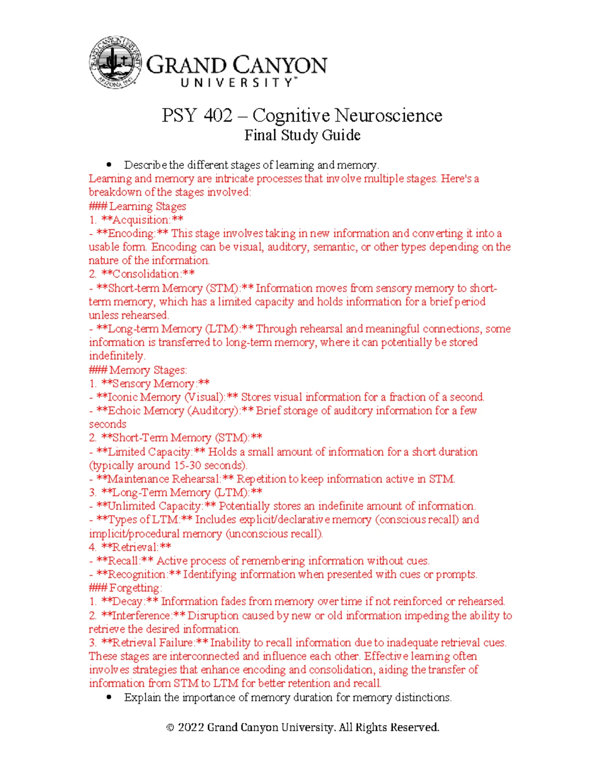DQ 3-1: Understanding Abnormalities in Multisensory Processing - Studocu