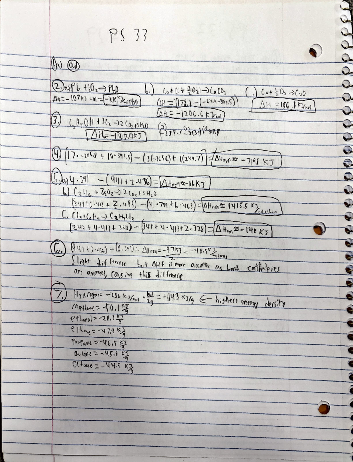 PS 33 - Answers for Chem 105 Problem Set 33 Solutions - Studocu