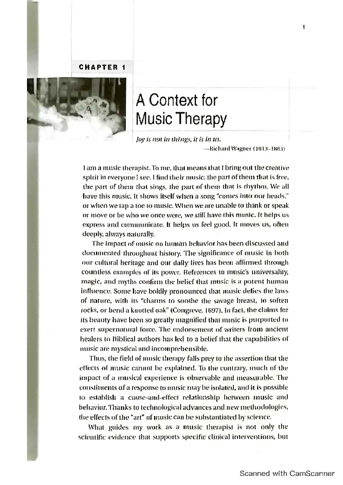 1 CHAPTER 1: A Context for Music Therapy (MTH 101) - Studocu
