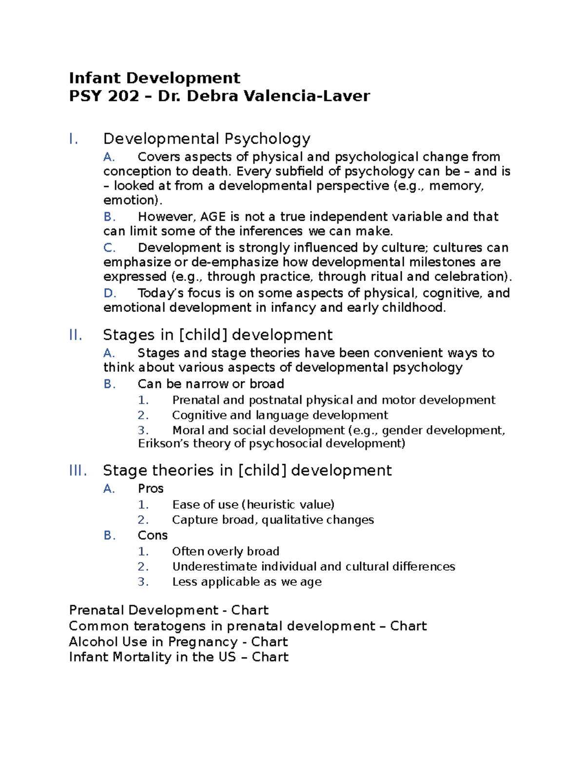 Infant Development Overview for PSY 202: Key Concepts & Milestones ...