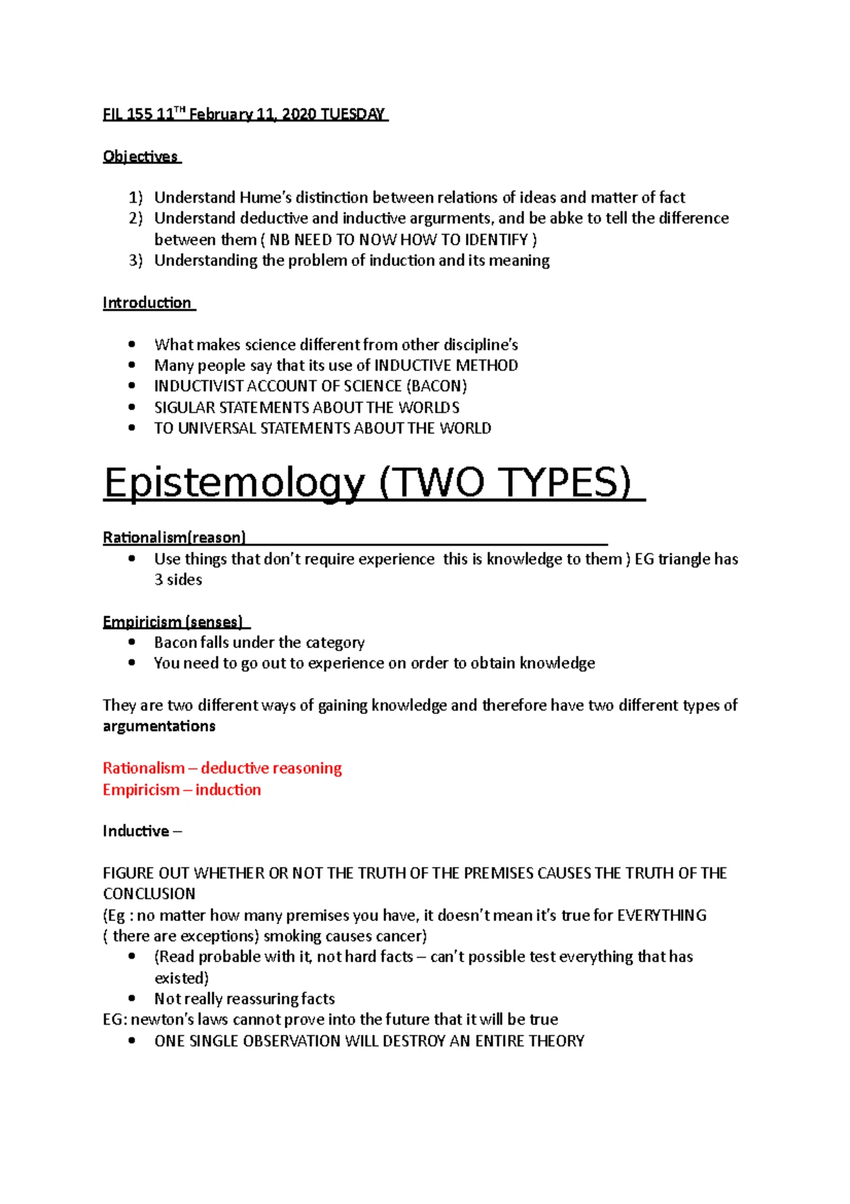 FIL 155 FINAL EXAM PREPS: Understanding Causal Arguments and Fallacies ...