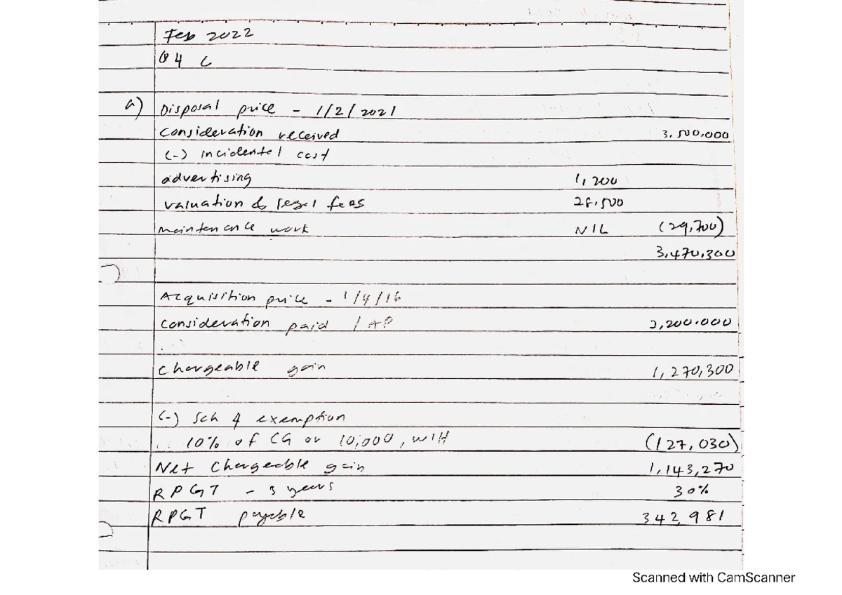 Latihan RPGT RPC - TAX317 - taxable - Studocu