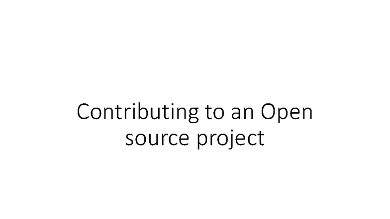 OSSE 5: Lecture Notes on Contributing to Open Source Projects - Studocu