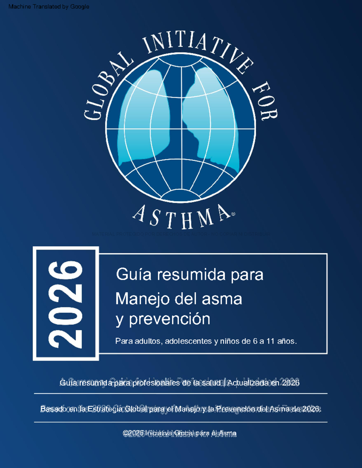 Guía Resumida para el Manejo y Prevención del Asma GINA 2026 - Document Preview