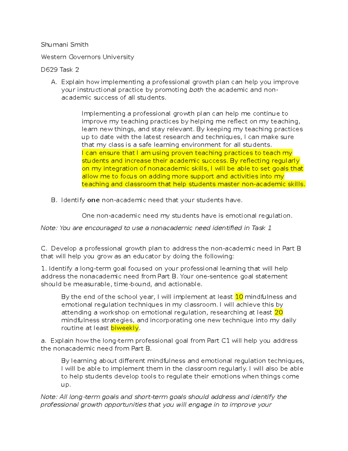 Task 3 - D630: Vertical Alignment in Curriculum for Multiplication ...