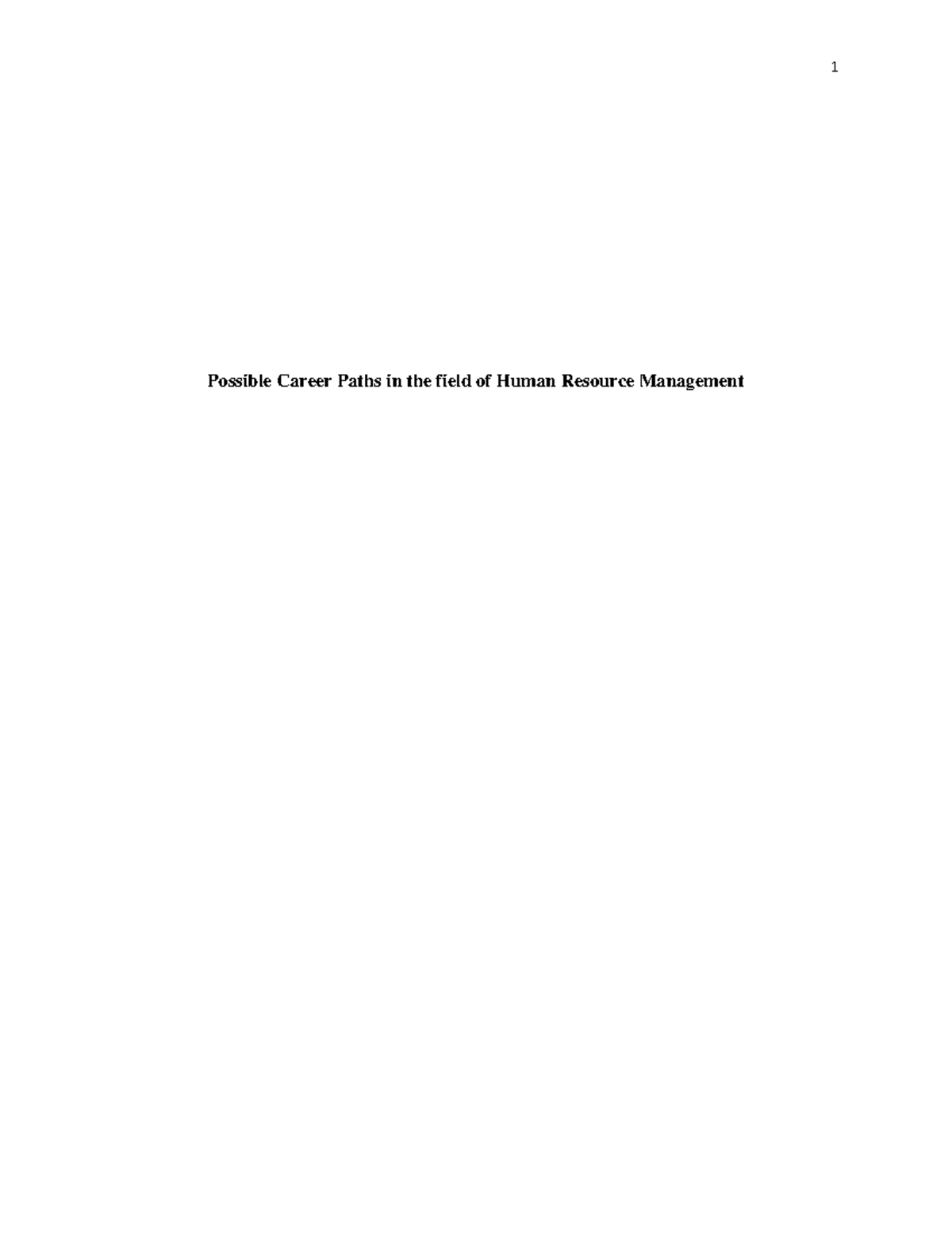Career Paths in Human Resource Management: A Comprehensive Overview ...
